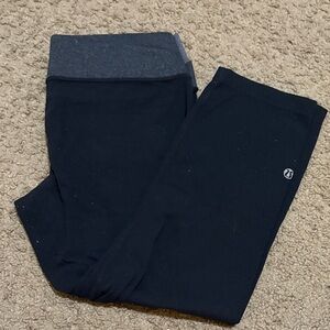 USED lululemon athletica Navy and Gray Leggings